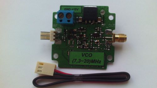 7,2-20 mhz vco rf,+25dbm, output rectangular, radio frequency broadband source. for sale
