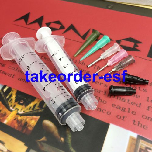 Dispensing syringe tip assortment 9-pc sampler kit brand new for sale