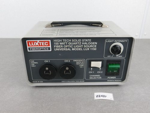 Luxtec LUX 1150 Fiberoptics Light Source Endoscopic Endoscopy Fiber Optic