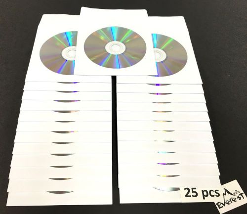 25 SONY Blank DVD-R DVDR Recordable Logo Branded 16X 4.7GB 120min White Sleeves