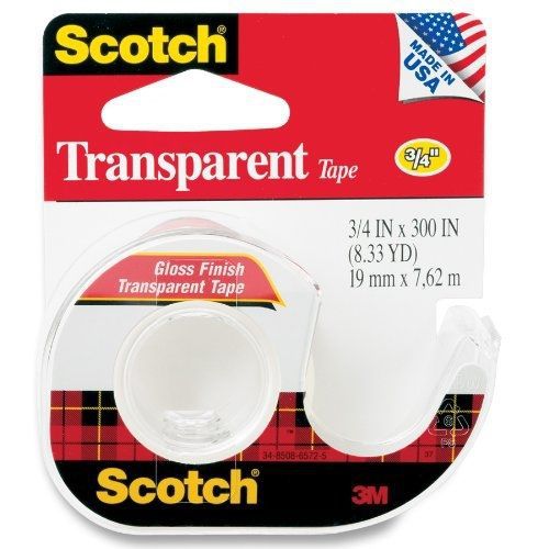Scotch Transparent Tape, 3/4 x 300 Inches (157S)