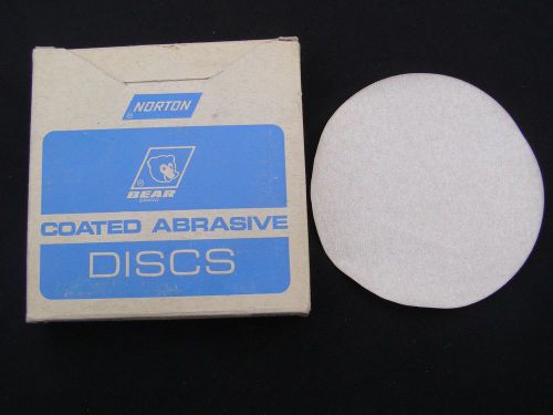 Box 100 Norton No-Fil Adalox Paper 5&#034; Coated Abrasive Discs 280-A Grtit 31031-8