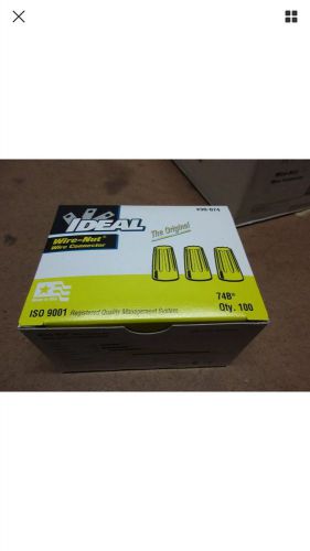 Ideal 30-074 Twist On Wire Nuts / Connectors 74B Yellow (Box of 100)