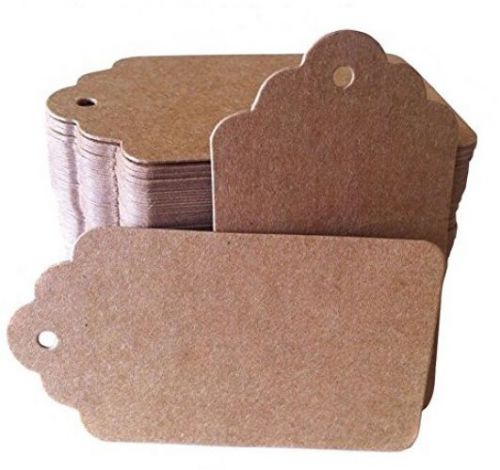 Christmas Gift Tags Brown Kraft Paper Hang Tags Labels With Free Cut Strings