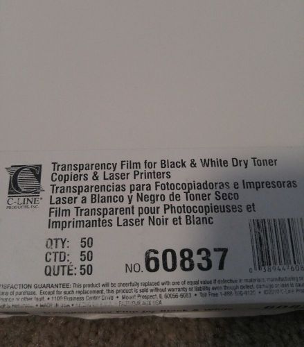 Transparency Film for Black and White Dry Toner Copiers and Laser Printers