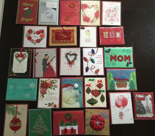 25 Different Beautiful Papyrus Christmas Holiday Greeting Cards
