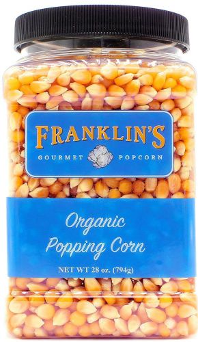 Franklin&#039;s Organic Popping Corn - 28 oz - Make Movie Theater Popcorn at Home!