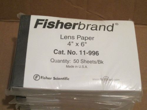 FisherBrand Lens Paper, MPN:11-996, 12 books of 50