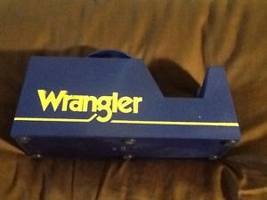 Wrangler - Tape Dispenser - blue - used little wear - rare - very heavy see pics