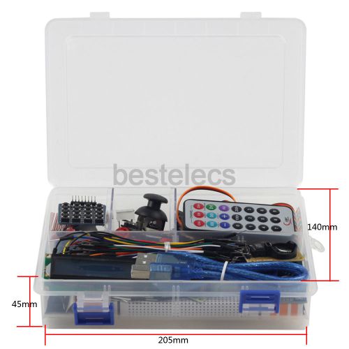 UNO R3 Motor Relay 1602 LCD SG90 Servo Breadboard LED RTC Module for Arduino