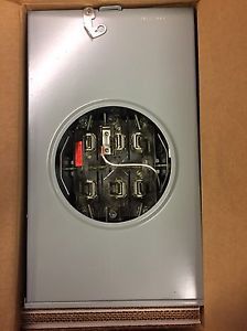 DURHAM, 3PHASE, 3 WIRE, METER SOCKET, 200A, 5 JAWS, FORM 12S, RINGLESS, 91006B
