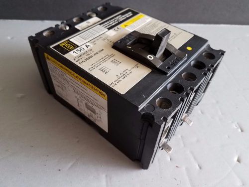 Square d fhl3600015m1586 3p 150a 240/480/600v aic 65/25/18k used for sale