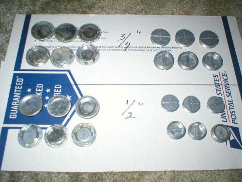1/2&#034; &amp; 3/4&#034; Electrical Assortment : Knockout Seals and Threaded Plugs 24 pc