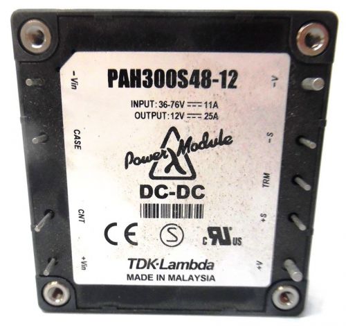 TDK-LAMBDA, ISOLATED DC CONVERTER, PAH300S48-12, 300 WATTS