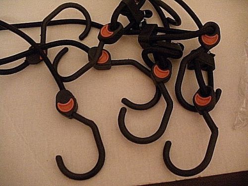 Set of 4 bungee w/monstser hook,vinyl-coated hooks,3x stronger,48&#034;l stretched ea for sale