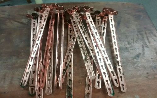 Copper pipe hangers lot of 19