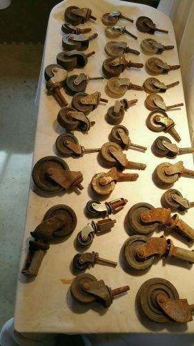 Mixed Lot Of Vintage  Furniture/ Cart Leg Caster Wheels