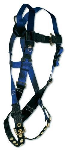 FallTech 7016 Contractor Full Body Harness with 1 D-Ring and Tongue Buckle Leg