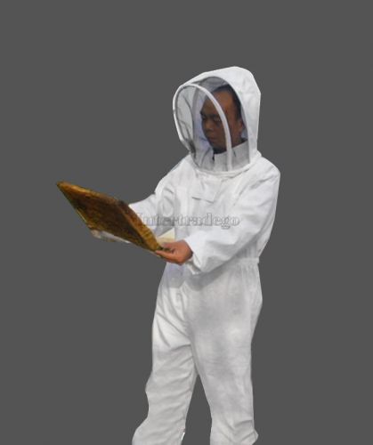 Beekeeping Jacket Veil Bee Protection Pull Over Suit Smock Dress Equipment