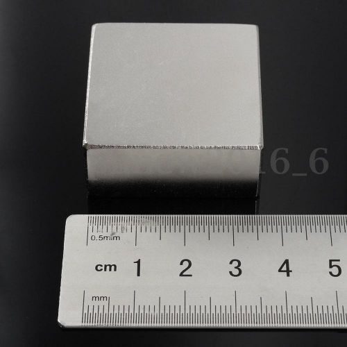 1PC Large N52 Strong Neodymium Magnet Rare Earth Square Block 40 x 40 x 20mm