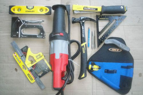 Carpenter Construction tools ,Milwaukee sawzall,Stanley ,Dasco,Bostitch,Orcon