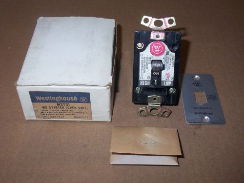 NEW WESTINGHOUSE MS STARTER MST01 1HP 115v-230v No Enclosure