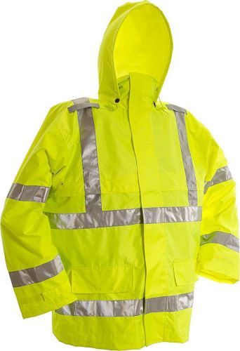 Viking Wear - HI Visibility Reflective Rain Jacket / Size 2XL