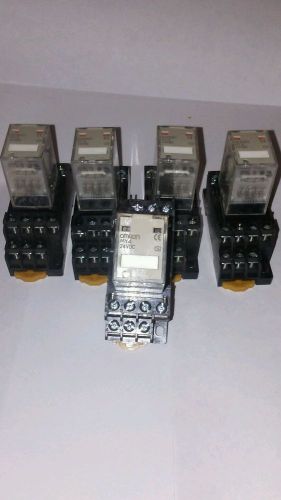 ohmron relay my4 with base lot of 5