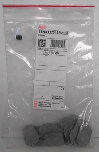 (20) ABB Entrelec FEDR5 1SNA117318R2300 End Sections