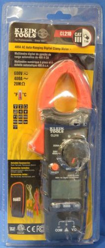 Klein tools cl210 400 amp ac auto ranging digital clamp meter temperature probe for sale