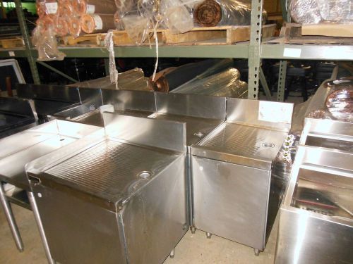 Perlick sc 24 bar glass drain boards w/under counter storage for sale