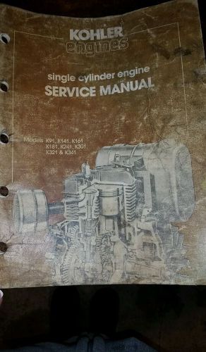 Kohler single  cylinder engine manual