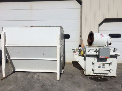 Mac bin vent dust collector with hopper 19avs25  used pneumatic for sale