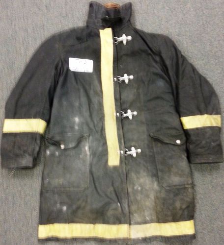40x42 firefighter jacket coat bunker fire turn out gear black  globe   j410 for sale