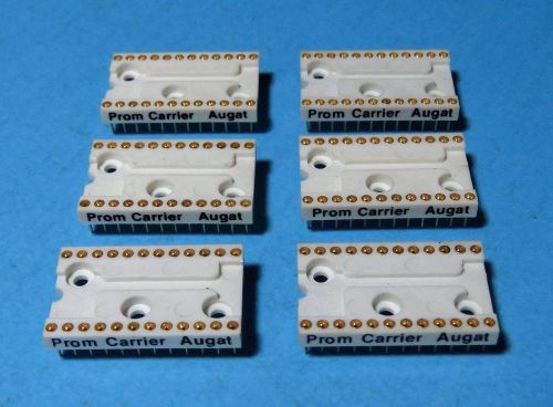 Augat Prom Carrier 24-Pin DIP Gold Plated IC Socket 6 pcs
