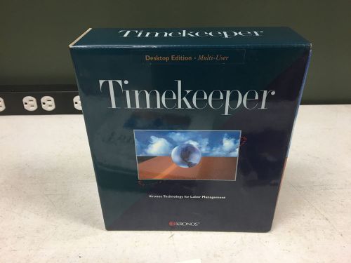 KRONOS TIMEKEEPER SOFTWARE Multi User Desktop Edition Windows 3A CD Rom Manuals