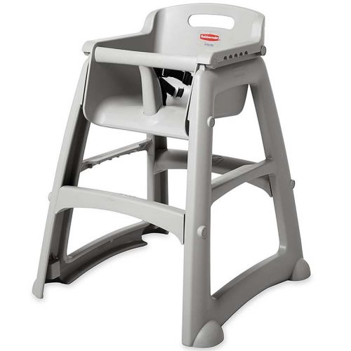 Rubbermaid fg781408plat sturdy chair high chair without wheels, platinum for sale