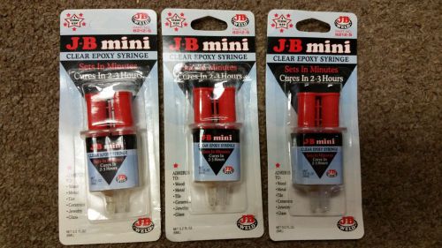 J-b weld 8212-s clear mini epoxy syringe -pack of 12 for sale
