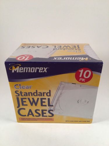 Memorex Standard Clear Jewel Cases 10 Pack
