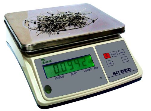 Counting Bench Scale Tree MCT 33 Pound x 0.001lb Inventory AC Power Adapter