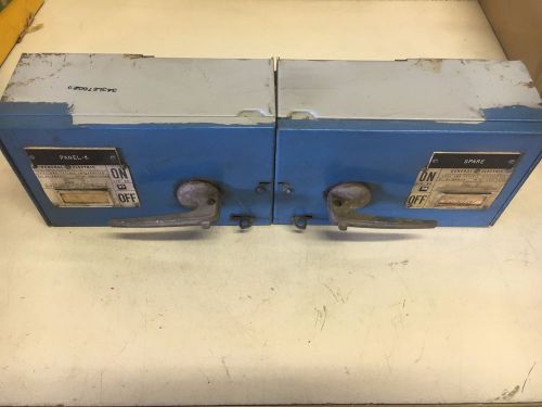 GE QMR323 USED TWIN FUSIBLE PANEL SWITCH 100A 3P 240V SEE PICTURES SHELF C