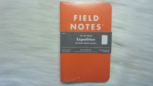 Field Notes Set of Three Expedition 48-Page Memo Books FNC-17