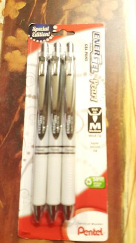 PENTEL ENERGEL PEARL MEDIUM GEL PENS