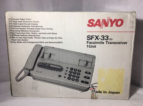 Sanyo SFX-33 Fax Machine *New and Unused*