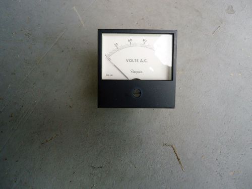 PANEL METER SIMPSON GAUGE 0-150 VOLTS USA CAT NO 16065 FREE SHIPPING