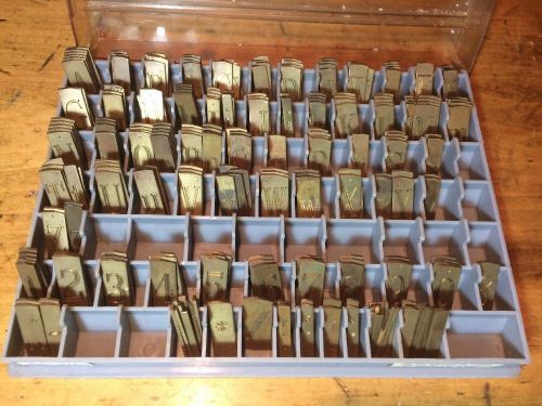New Hermes Engraving Letter Set Brass 35 311 276 Pieces Complete