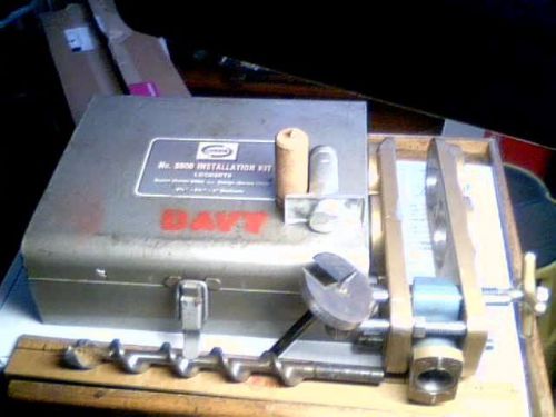 Corbin door lock installation tool kit stanley 2 1/8 vintage old hardware jig for sale