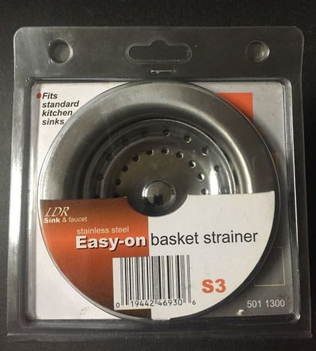 LDR- Sink Basket Strainer- S3- Fits Standard Kitchen Sinks- 501 1300