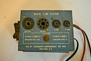 Vintage Rapid Tube Tester - Accurate Instrument Co.