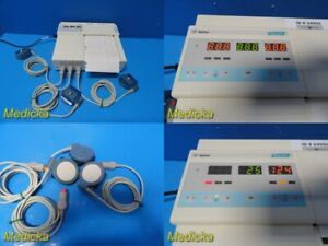 Philips Agilent Series 50A Fetal Monitor W/ 2X Ultrasound,1X ToCO Trans ~ 24992